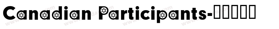 Canadian Participants字体转换